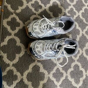 Bottega Veneta White and Gray Sneakers with Breathable Mesh